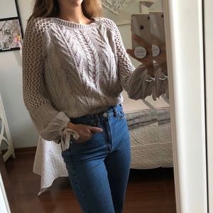 Express bell sleeve sweater